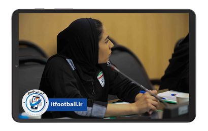 خانم هدیه حیدری مربی فوتبال