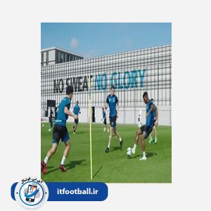 Video of football passing techniques of European clubs